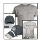 Beretta Mens Hat/T-Shirt Combo Roll Up,Gray,2XL TC01708500905XXL