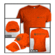 Beretta Mens Hat/T-Shirt Combo Roll Up,Orange,Extra Large TC0170850411XL