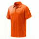 Beretta Men's US Tech Polo Shirt, Orange, Small, MT231T13220025S