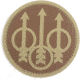 Beretta Tirident Patch, Tan/Brown, PATCHARID