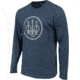 Beretta Trident Logo T-Shirt - Men's, Long Sleeve, Navy Heather, Small, TS229T1890051YS