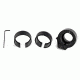 Bering Optics Clip-on adaptor with 3 fitting rings for 30-56mm objective lenses, Black BE80402