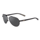 Berkley BER001 Sunglasses, Black Frame, Grey Lens, 1479092