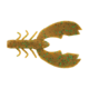 Berkley PowerBait MaxScent Chigger Craw Soft Bait, 4in, 7 Pack, Pumpkin Green Fleck, 1520662