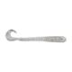 Berkley PowerBait Rib Worm Soft Bait Lures, 4in, 10 Pack, White Ice, 1593189