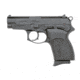 Bersa Thunder-9 Pistol, 9mm Luger, 3.5 in barrel, aluminum alloy frame, black polymer grip, recoil operated semi-automatic, double-action, frame mounted decock/hammer block, fixed blade front, white outline rear, 13 round magazine, BRSA-TDR-9-FRRMPG
