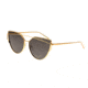 Bertha Aria Polarized Sunglasses, Gold/Black, One Size, BRSBR025BL