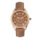 Bertha Clara Leather-Band Watch, Khaki, BTHBR8105