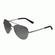 Bertha Bianca Womens Polarized Sunglasses, Silver/Black BRSBR020S