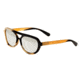 Bertha Brittany Single Vision Prescription Sunglasses, Black/Tan Frame, BRSBR005MSV