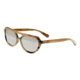 Bertha Brittany Single Vision Prescription Sunglasses, Honey/Black Frame, BRSBR005MCSV