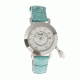 Ladies Hannah Watch,35mm,White Dial,Turquois Leather Strap