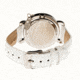 Ladies Hannah Watch,35mm,White Dial,White Leather Strap