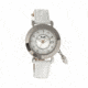 Ladies Hannah Watch,35mm,White Dial,White Leather Strap