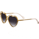 Bertha Lolita Handmade in Italy Sunglass - Womens, Gold, One Size, BRSIT111-1