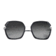 Bertha Teagan Polarized Sunglasses, Black/Silver, One Size, BRSBR033SL