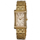 Bertha Vera Ladies Watch, Gold Metal Band, Gold Bezel, White Analog Dial, Gold Hand, 32 Stones BTHBR608