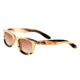 Bertha Zoe Single Vision Prescription Sunglasses, Honey/Black Frame, BRSBR008MCSV