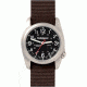 Bertucci Watches A-2S Field Watch with Black dial/brushed stainless case, 40mm 11055