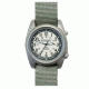 Bertucci Watches A-2SEL Super Iluminated Watch, Ghost Gray Electroluminescent Dial, Defender Drab Band, 22026