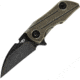 Bestech Knives 2500 Delta Framelock Bronze Folding Knife, 2.5 black stonewash finish S35VN stainless blade, Bronze titanium handle, BT2006D