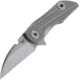 Bestech Knives 2500 Delta Framelock Sandblast Folding Knife, 2.5 sand blast finish S35VN stainless blade, Sand blast finish titanium handle, BT2006B