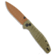 Bestech Knives Bestechman Goodboy Button Lock Knife Desert Warrior 3.5&quot; Copper, OD Green, D2, adult, BHQ-190085