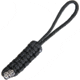 Bestech Knives Bestechman Lanyard, 5.25in Overall, Black Paracord Construction With Skull Bead, BM08A