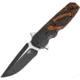 Bestech Knives Freefall Linerlock Folding Knife, Black and orange, Black and orange sculpted G10 handle, BT2007B