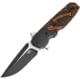 Bestech Knives Freefall Linerlock Folding Knife, 2.63" black stonewash and satin finish S35VN stain, Black and orange sculpted G10 handle, BT2007B