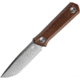 Bestech Knives Hedron Fixed Blade Micarta Knife, 3.75 stonewash finish D2 tool steel blade, Bronze micarta handle, BFK02D