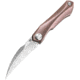 Bestech Knives Ivy Framelock Pink Folding Knife, 3 stonewash and satin finish S35VN stainless blad, Pink stonewash finish titanium handle, BT2004C
