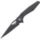 Bestech Knives Malware Framelock CF Folding Knife, S35Vn Blade With Black Stonewash Finish, Carbon Fiber And Titanium Handle, 4.72 Inches Closed Length, Ceramic Ball Bearing, Black, BT1902D