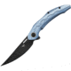 Bestech Knives Marukka Framelock Blue Folding Knife, 3.63 black stonewash finish Bohler M390 stainless, Blue titanium handle, BT2002B