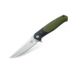 Bestech Knives Swordfish BG03A in 3.8 in Plain Edge Folding Bladem, Black and Green G10 Handle, BG03A