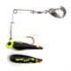 Betts Spin Bleeder Series Biting Frenzy Grub Lure, Black Coachdog/Chartreuse With Black Eye, 1/32oz, 1in, 021RGR-41CN