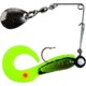 Betts Spin Curl Tail Lure, Black Stripe/Chartreuse/Orange, 1/8oz, 3in, 023CT-29N