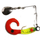 Betts Spin Curl Tail Lure, Chartreuse/Red Dot/Red Tail, 1/32oz, 1 1/2in, 021CT-11N