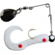 Betts Spin Curl Tail Lure, White Coachdog, 1/32oz, 1 1/2in, 021CT-42N