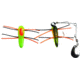 Betts Spin Grunts Grub Lure, Black Stripe/Chartreuse/Orange, 1/32oz, 1in, 021GRRL-29N
