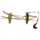 Betts Spin Grunts Grub Lure, Chartreuse Crawfish Glitter, 1/32oz, 1in, 021GRRL-39N