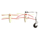 Betts Spin Grunts Grub Lure, White/Red Dot, 1/16oz, 1 1/4in, 022GRRL-35N