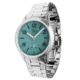 Bia Suffragette Watches, Aqua Dial, Ss Link Bracelet, Steel, One Size, B1008