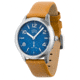Bia Suffragette Watches, Blue Dial, Tan Strap, Steel, One Size, B1004