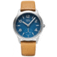 Bia Suffragette Watches, Blue Dial, Tan Strap, Steel, One Size, B1004