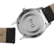 Bia Suffragette Watches, Ivory Dial, Black Strap, Steel, One Size, B1019