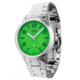 Bia Suffragette Watches, Green Dial, Steel Link Bracelet, Steel, One Size, B1005