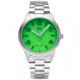 Bia Suffragette Watches, Green Dial, Steel Link Bracelet, Steel, One Size, B1005