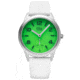 Bia Suffragette Watches, Green Dial, White Strap, Steel, One Size, B1007
