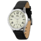 Bia Suffragette Watches, Ivory Dial, Black Strap, Steel, One Size, B1019
